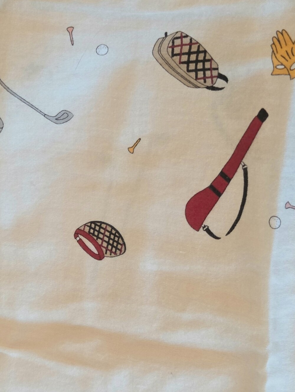 Burberry Golf Print Handkerchief 19" Hanky Lady Golfer Bandana Pocket Square - Picture 8 of 14